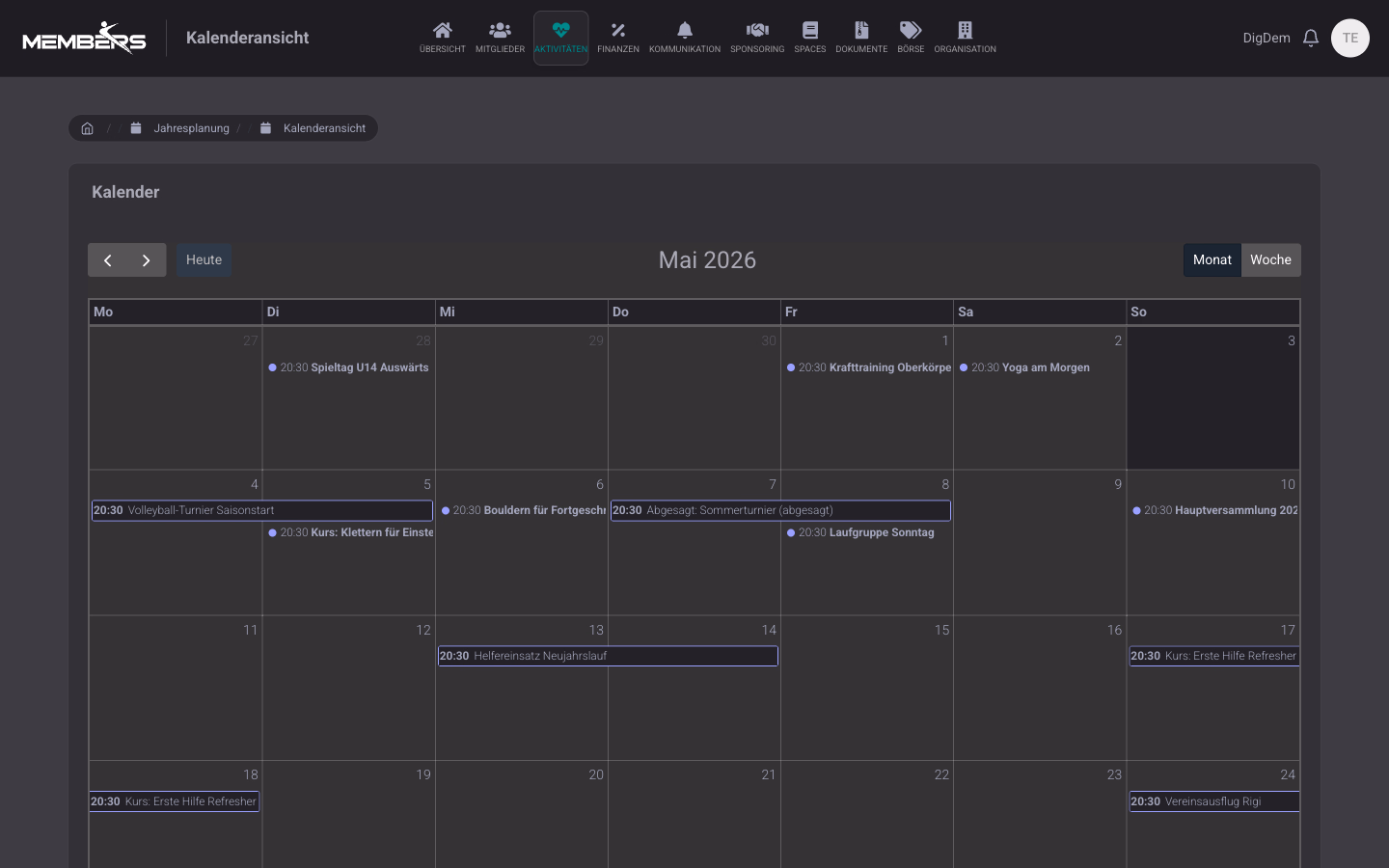 Kalender-Sync & Jahresplanung