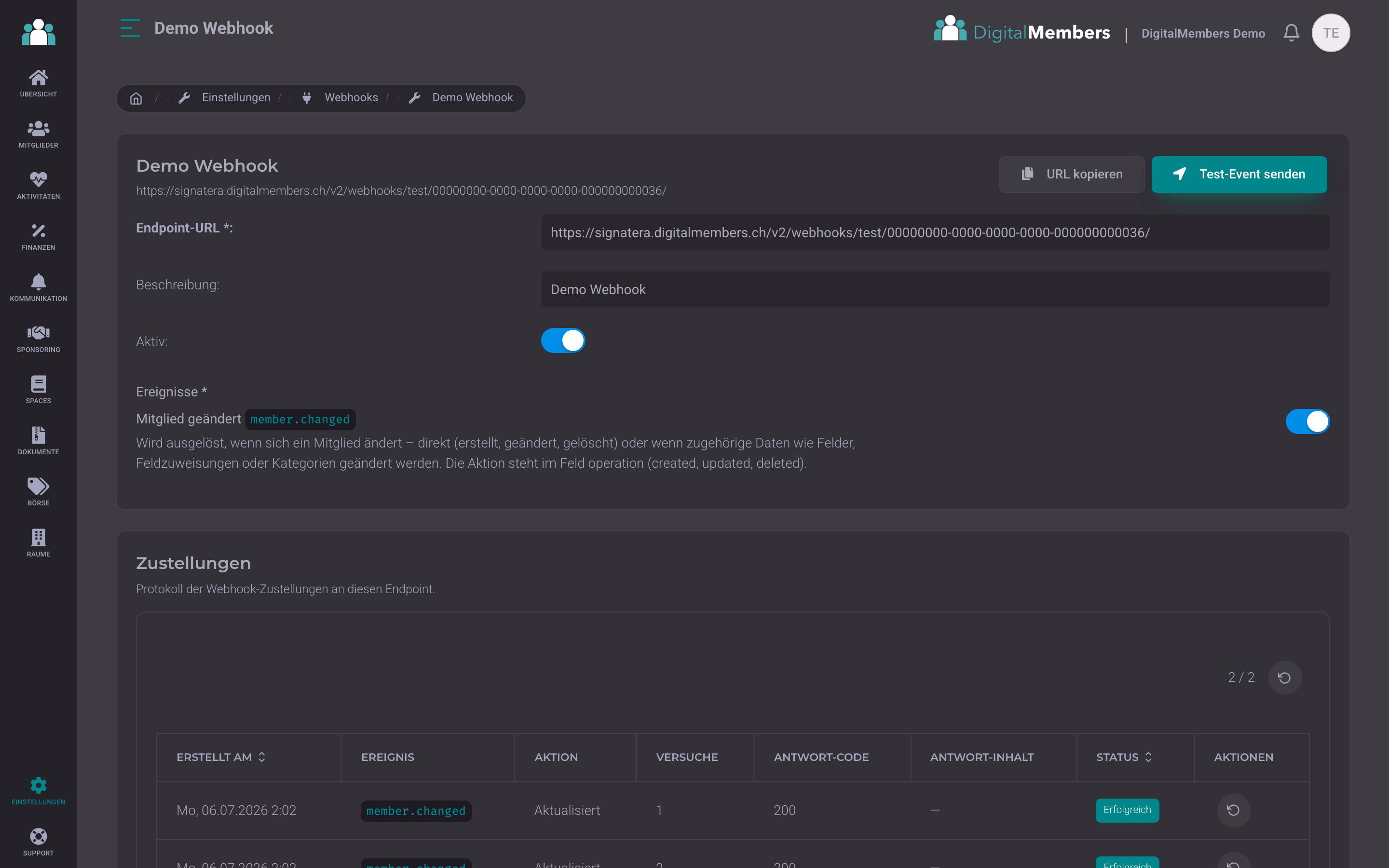 Webhooks: Änderungen in Echtzeit an deine Systeme